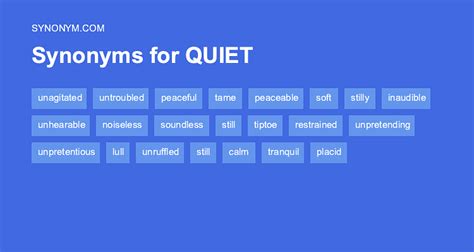 synonym quiet|another word for quiet personality.